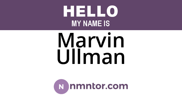 Marvin Ullman