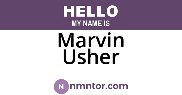 Marvin Usher