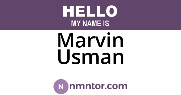 Marvin Usman