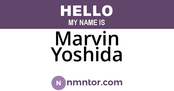 Marvin Yoshida