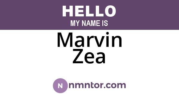 Marvin Zea