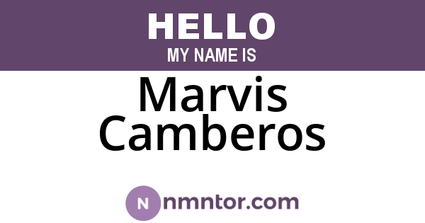 Marvis Camberos