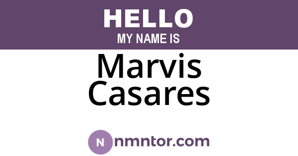Marvis Casares