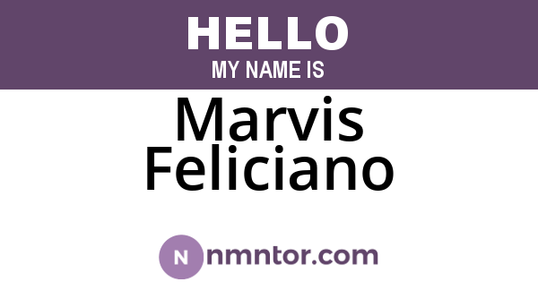 Marvis Feliciano