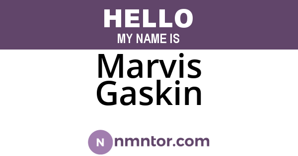 Marvis Gaskin
