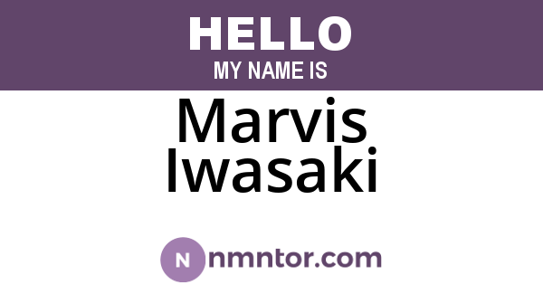 Marvis Iwasaki