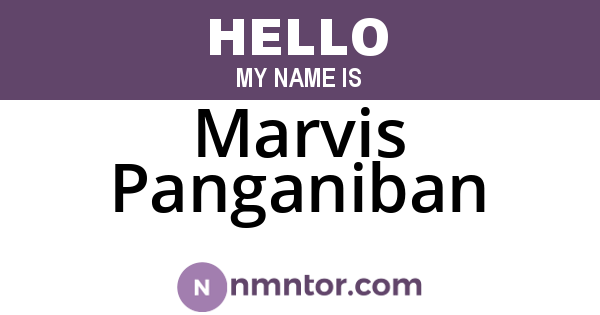 Marvis Panganiban