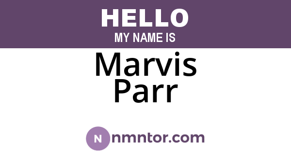 Marvis Parr