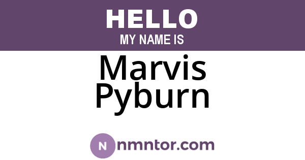 Marvis Pyburn