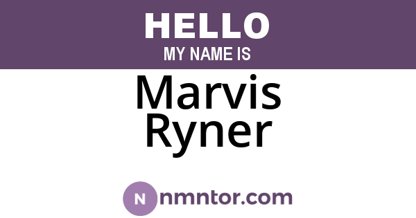 Marvis Ryner