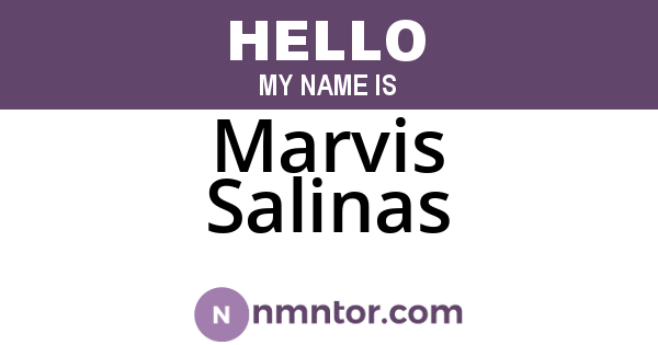 Marvis Salinas