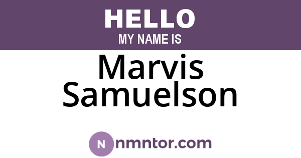 Marvis Samuelson