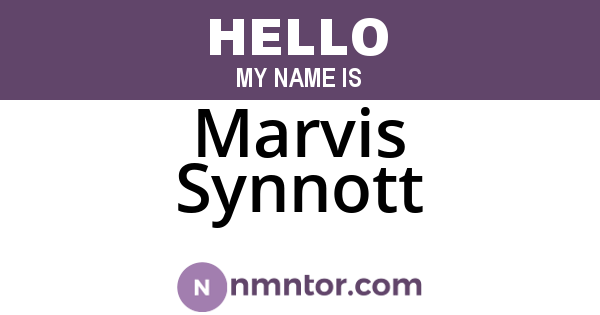 Marvis Synnott