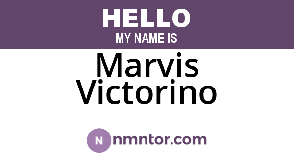 Marvis Victorino