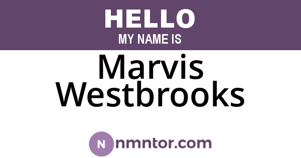 Marvis Westbrooks
