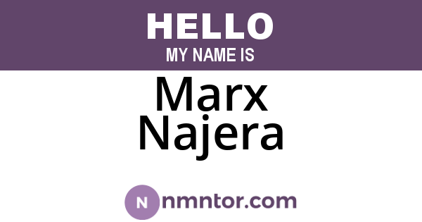 Marx Najera