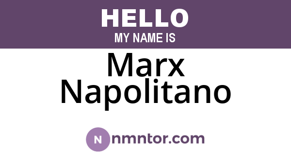Marx Napolitano