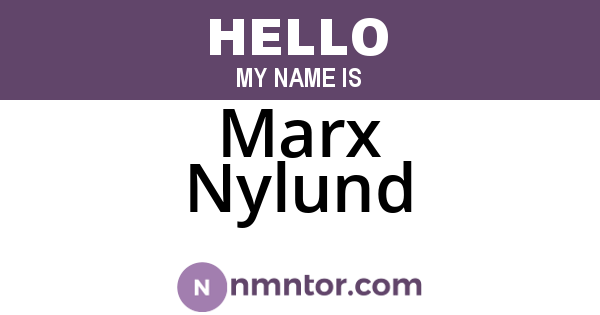 Marx Nylund