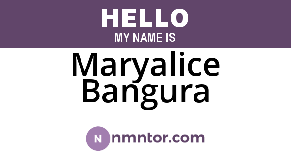 Maryalice Bangura