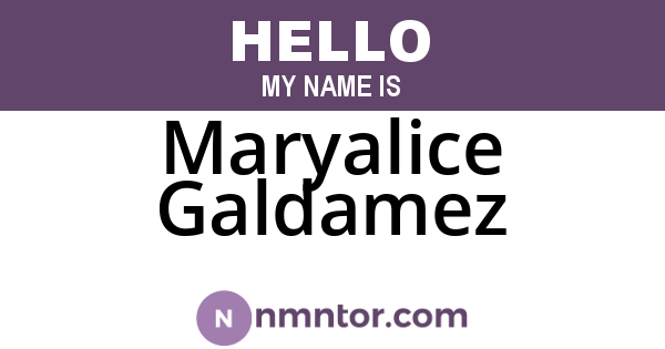 Maryalice Galdamez