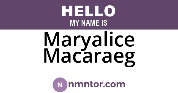 Maryalice Macaraeg