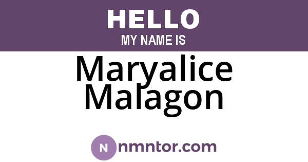 Maryalice Malagon
