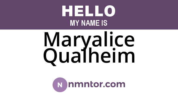 Maryalice Qualheim