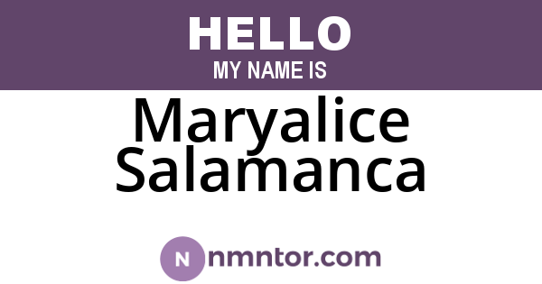 Maryalice Salamanca