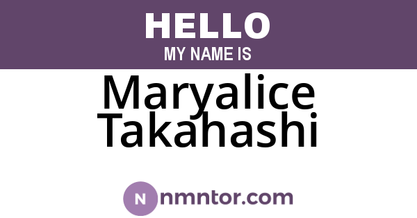 Maryalice Takahashi