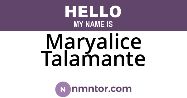 Maryalice Talamante