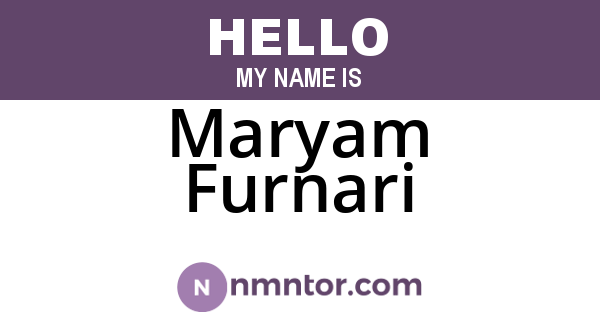 Maryam Furnari