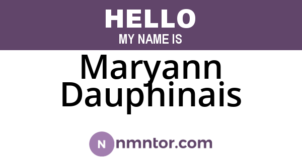 Maryann Dauphinais
