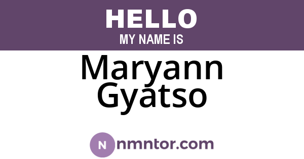 Maryann Gyatso