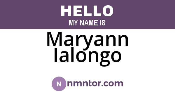 Maryann Ialongo