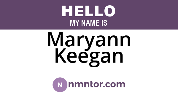 Maryann Keegan