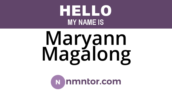Maryann Magalong