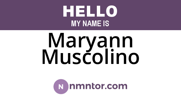 Maryann Muscolino