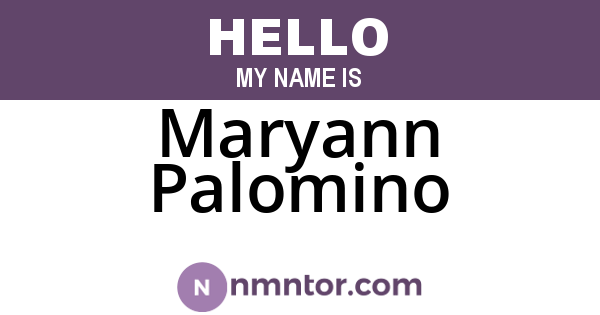 Maryann Palomino