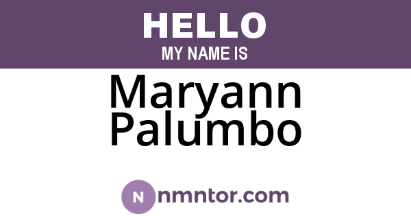 Maryann Palumbo