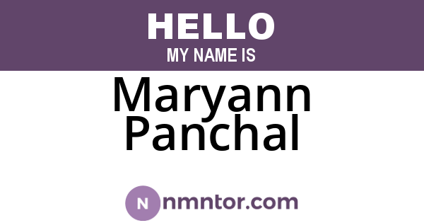 Maryann Panchal