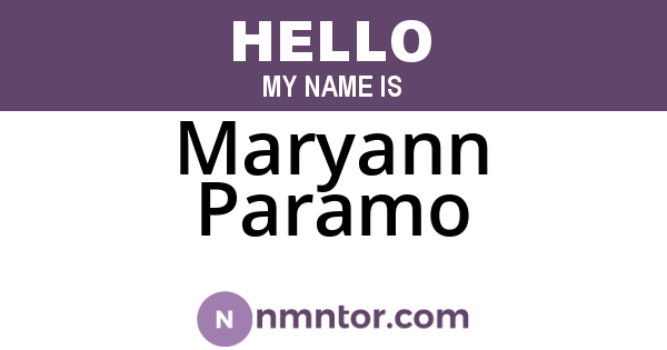 Maryann Paramo