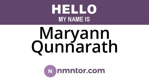 Maryann Qunnarath