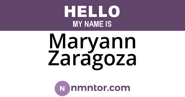 Maryann Zaragoza