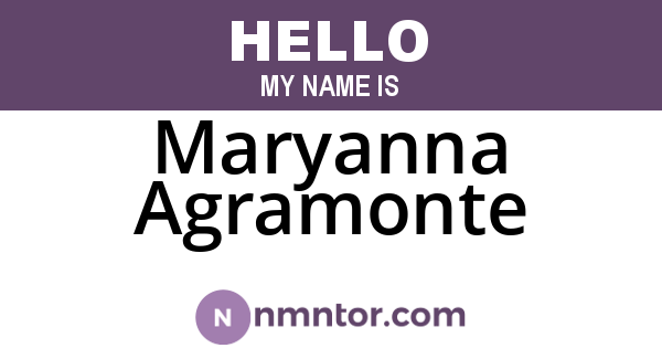 Maryanna Agramonte