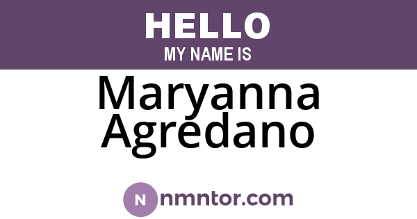 Maryanna Agredano