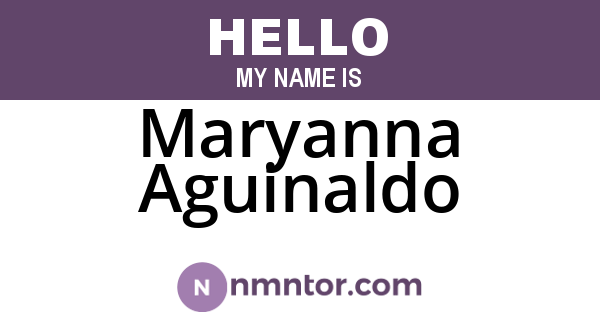 Maryanna Aguinaldo