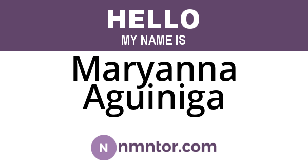 Maryanna Aguiniga