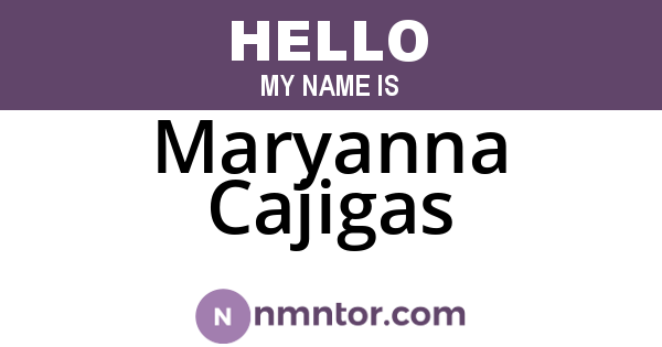 Maryanna Cajigas