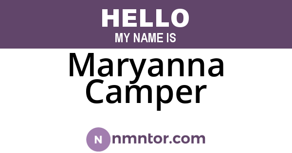 Maryanna Camper