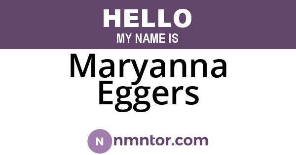 Maryanna Eggers